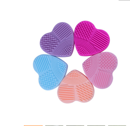 Love Scrubbing Pad Heart-shaped Egg Silicone Heart-shaped Scrubbing Tool