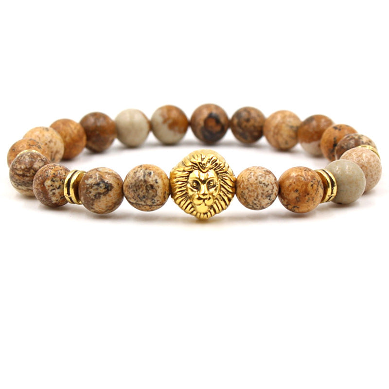 Golden lion bracelet