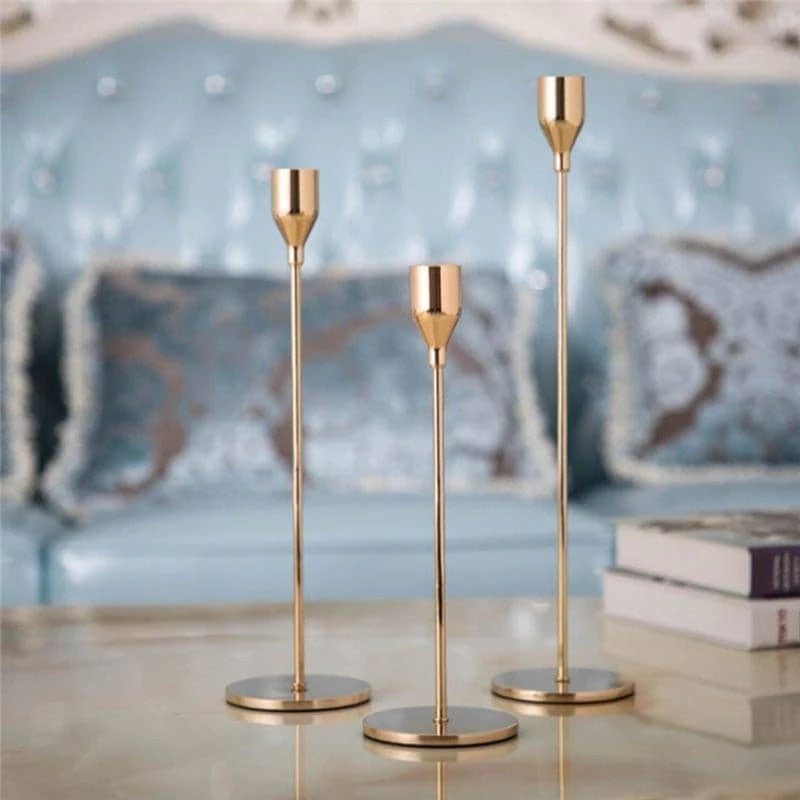 Single stem candle holder