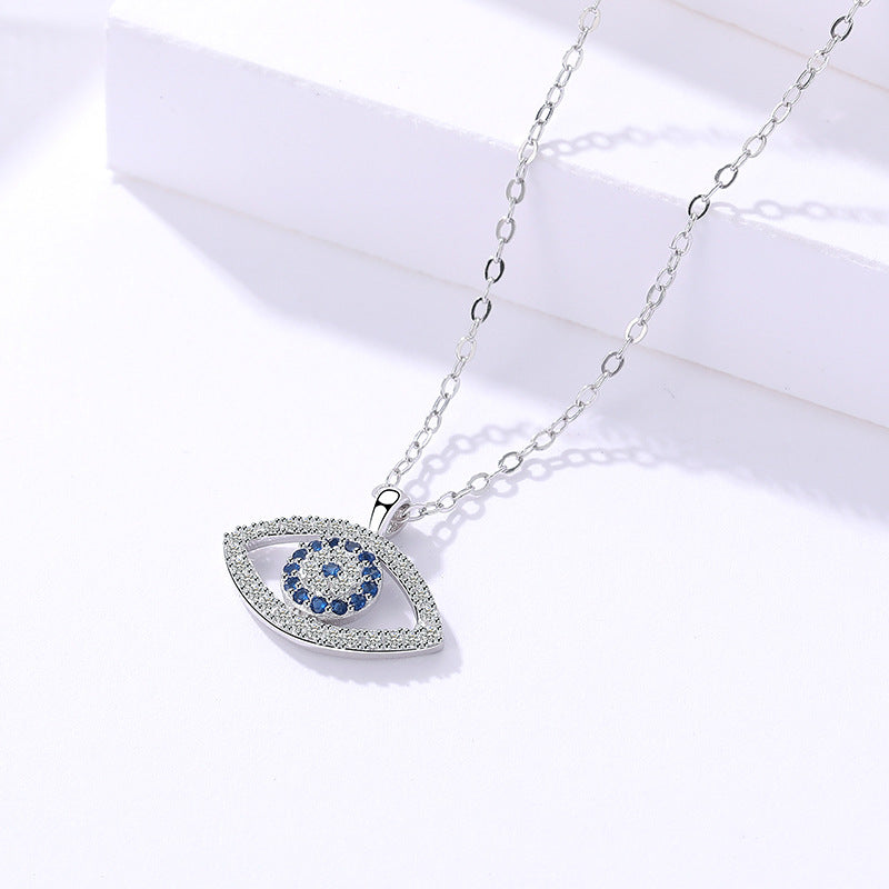 Sterling Silver Jewelry Atmospheric Necklace Eye Pendant