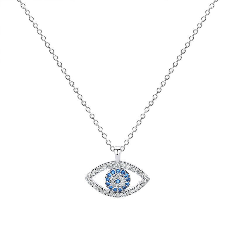 Sterling Silver Jewelry Atmospheric Necklace Eye Pendant