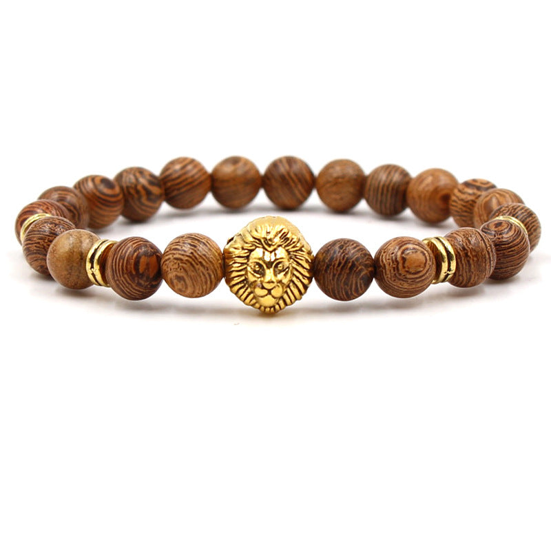 Golden lion bracelet