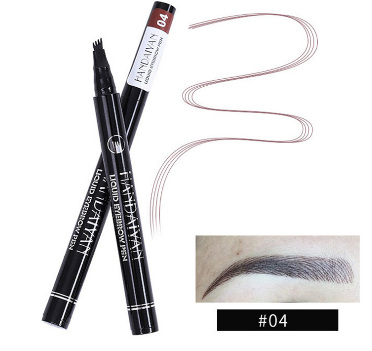 Microblading Eyebrow Pencil Waterproof Fork Tip Tattoo Pen Tinted Fine Sketch Long Lasting Eyebrows