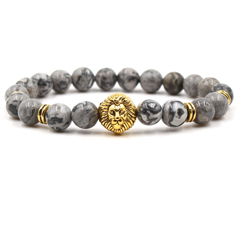 Golden lion bracelet