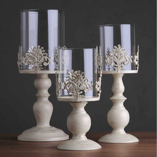 Strongwell Candle Holder Cube Stand Metal Base Decoration