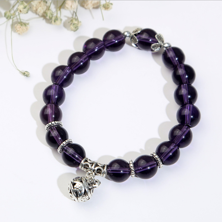 Natural opal beads bracelets crystal fashion women vintage stainless steel