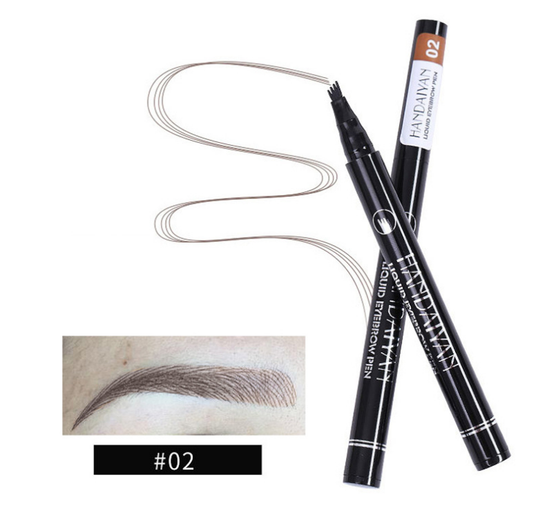 Microblading Eyebrow Pencil Waterproof Fork Tip Tattoo Pen Tinted Fine Sketch Long Lasting Eyebrows