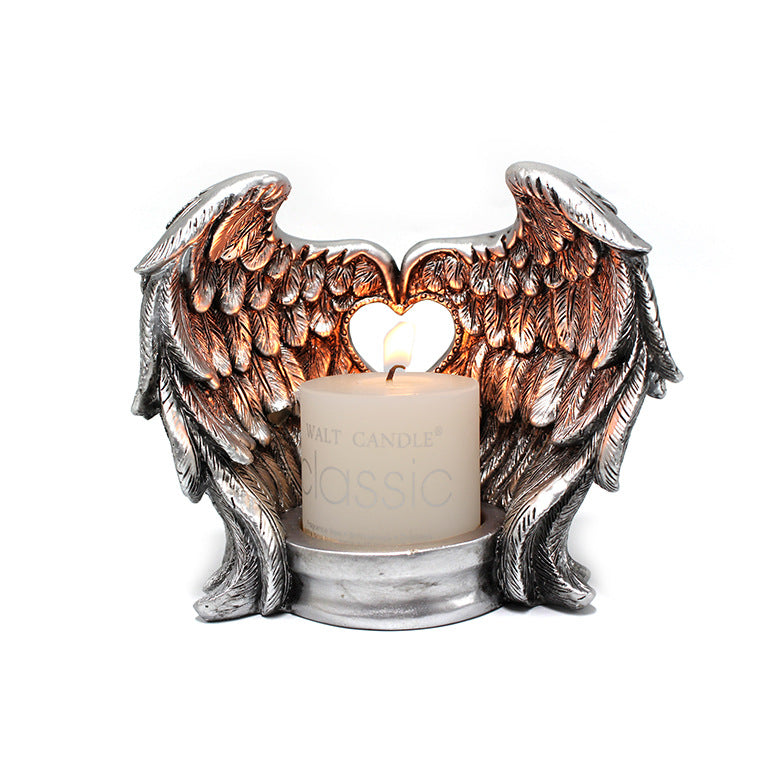 Resin Wing Candle Holder Ornaments Creative Home