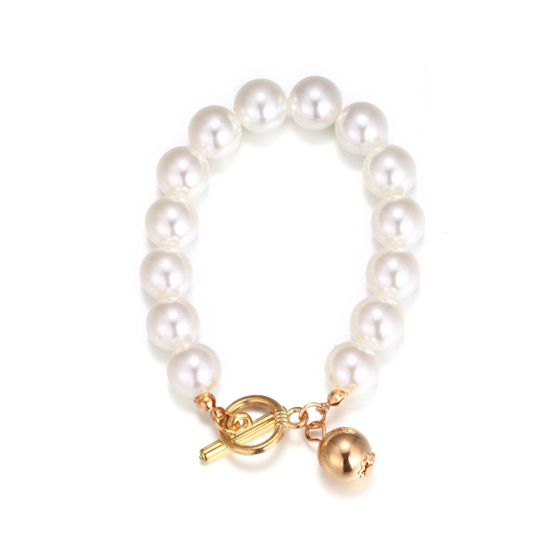 Bohemian Gold Beads Pearl Bracelets for Women Fashion Multilayer Chain Bangle