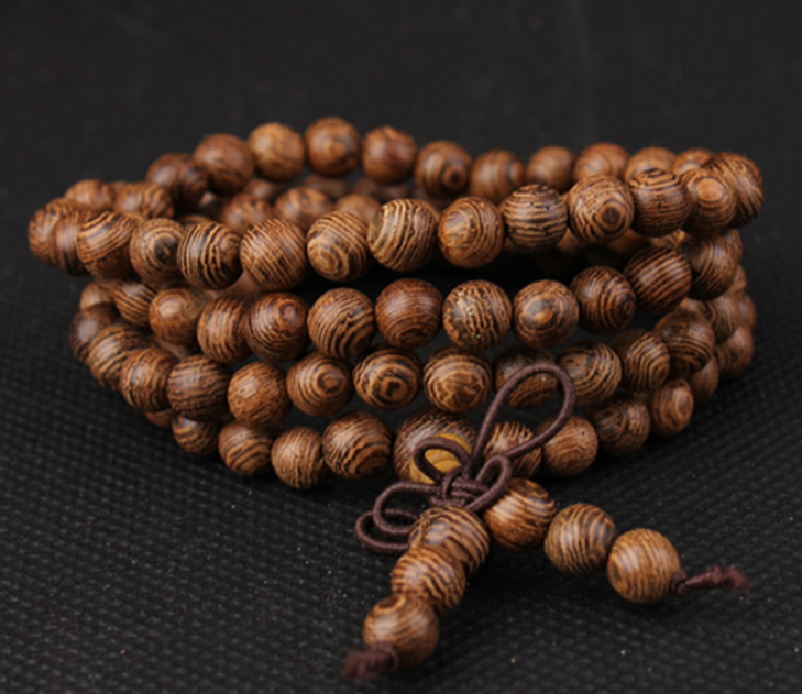 Shun Wenji Wooden Bracelet Cliff Bean Wood Women Jewelry 108 Beads Bracelets