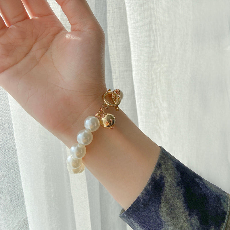 Bohemian Gold Beads Pearl Bracelets for Women Fashion Multilayer Chain Bangle