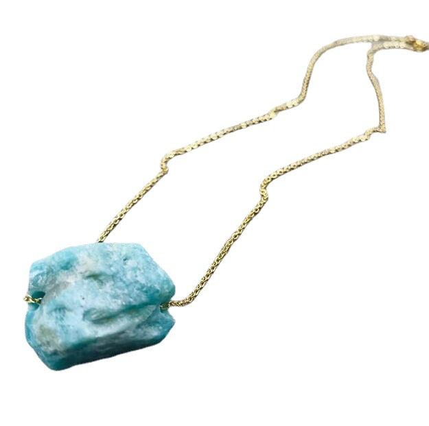 Natural Crystal Stone Pendant Necklace