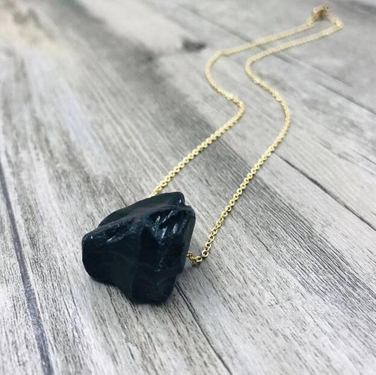 Natural Crystal Stone Pendant Necklace